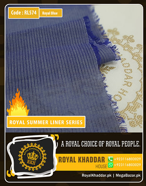 Royal Blue Summer Liner Khaddar